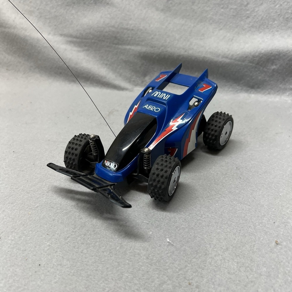 Vtg. Nikki Mini Aero Radio Control No Remote Control, Untested Blue